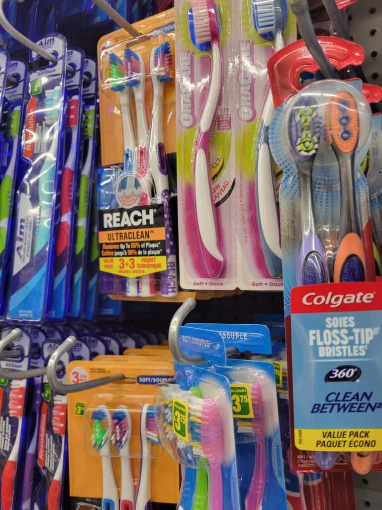 Get tooth brushes when buying craft supplies