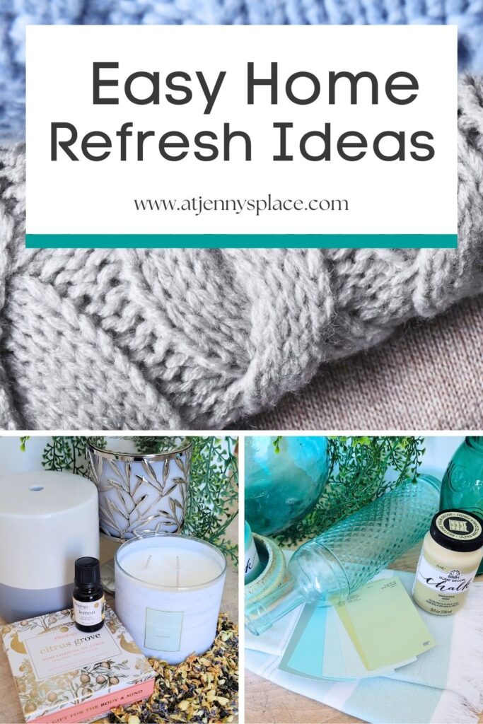 Pinterest pin for blog post refreshing your home
