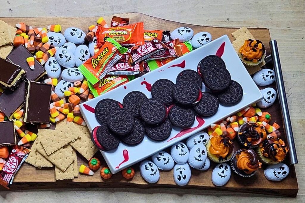 Charcuterie boards are great Halloween hacks